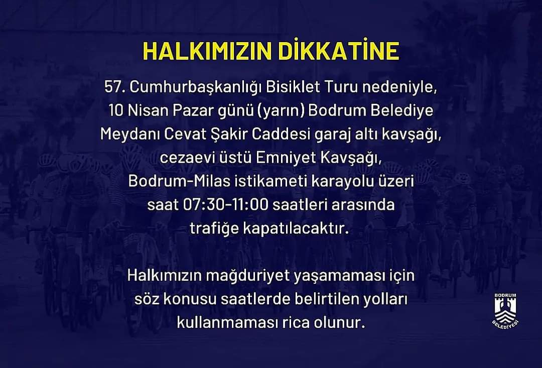Bodrum – Kuşadasi Etabi Kapsaminda Trafi̇ğe Kapanacak Yollar 1 FB IMG 1649537053014