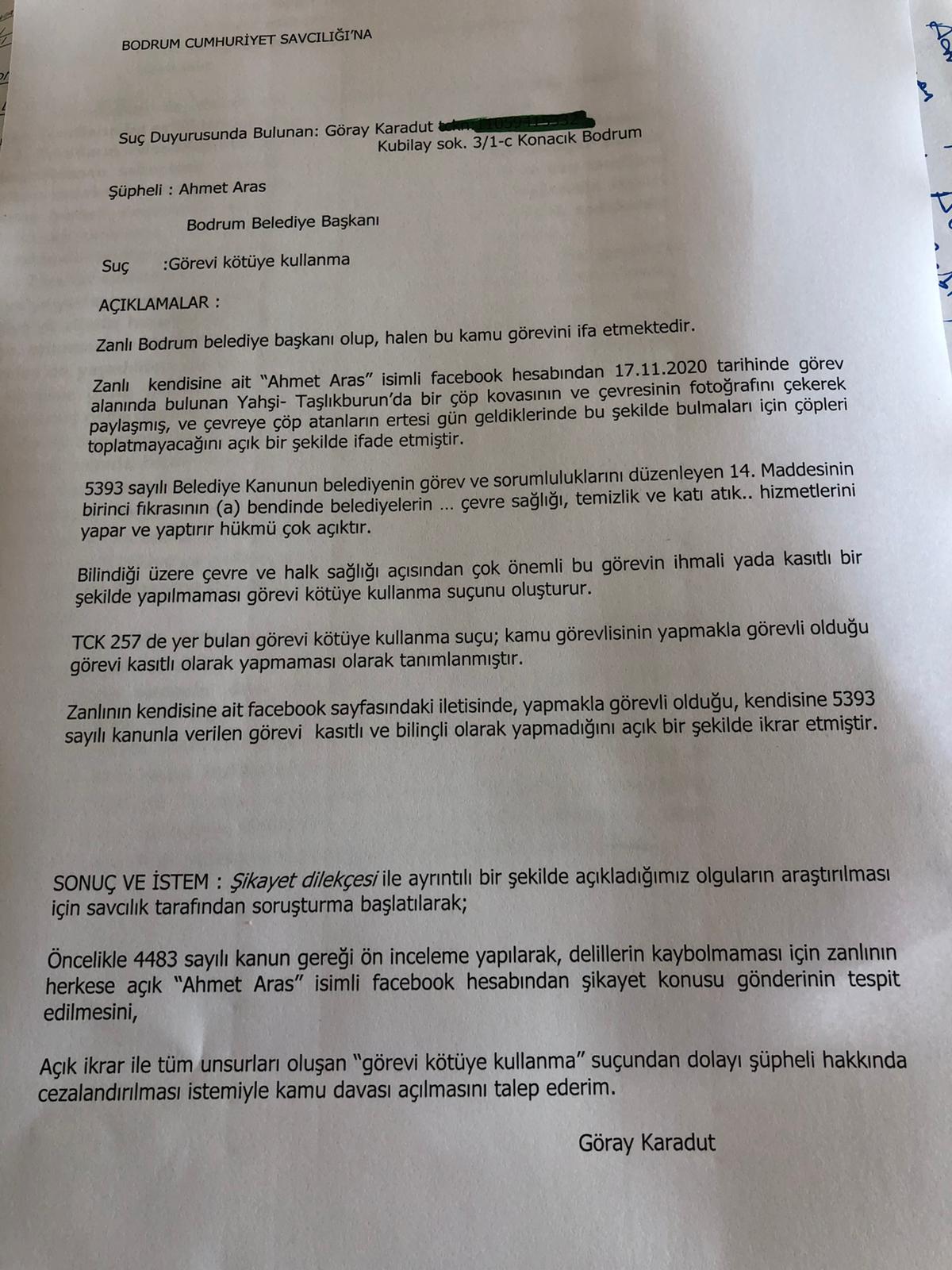 Aras'ın O Paylaşımına Suç Duyurusunda Bulundu 2 IMG 20201118 WA0007
