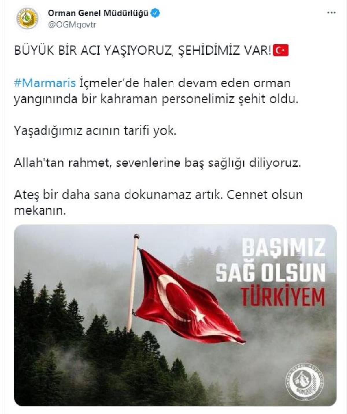 Marmari̇ste'ki̇ Yanginda 1 Orman İşçi̇si̇ Hayatini Kaybetti̇ 2 marmaris te orman yangini plajdakiler korkuyl 14228340 amp 1