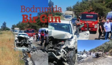 Bodrum’da trafik kazasında 1 ağır 4 kişi yaralandı