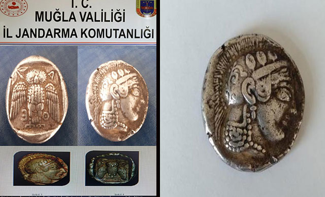 M.ö., 5'Inci Yüzyıla Ait Atina Grek Sikkelerinden Biri Ile Yakalanan 6 Kişi Gözaltına Alındı. 8 010320211455556051917