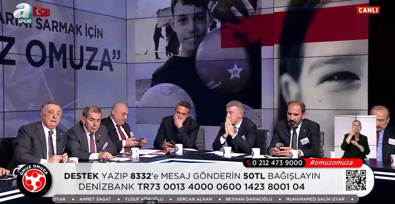 Türk Futbol Ailesi Omuz Omuza Verdi 845 Milyon Bağış Toplandı 1 0x0 spor ailesi bulusuyor omuz omuza bagis kampanyasi canli izle a spor 1677702960734