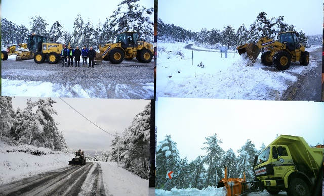 Karla Kaplı Yollar Büyükşehir Ekiplerince Açıldı 10 201220211133555615983 1