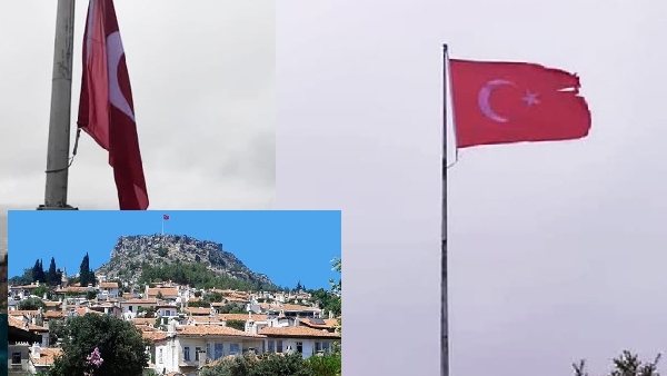 Rüzgarın Yıprattığı Türk Bayrağı Değiştirildi 20 20201213 190305