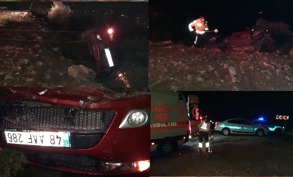 Şarampole Devrilen Otomobildeki 4 Kişi Yaralandı 8 20210128 223836
