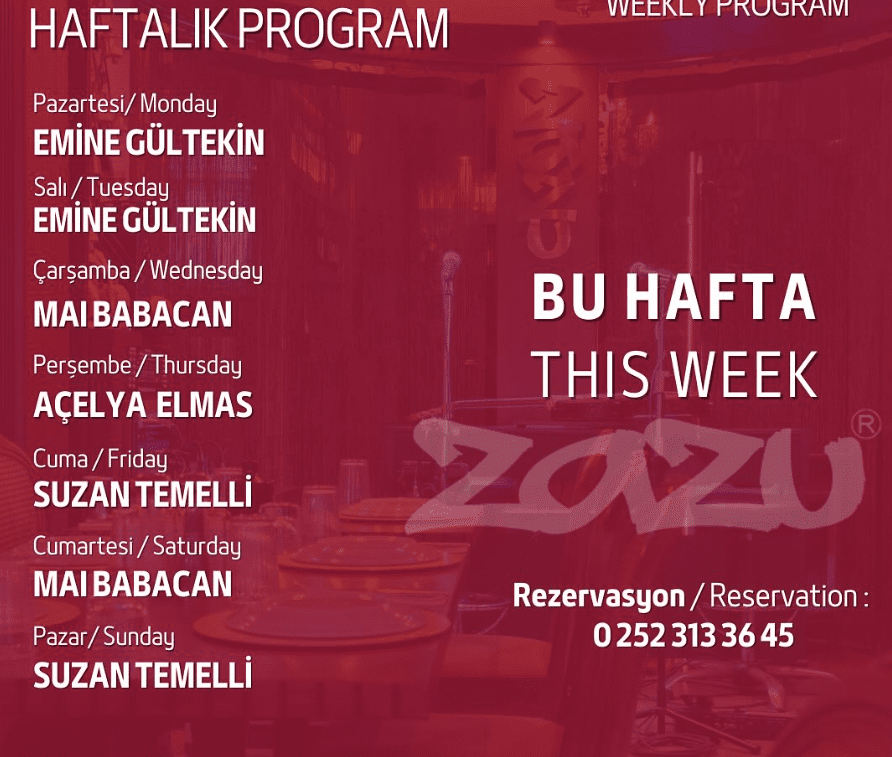 Bodrum'da Sarı Yaz Zazu Ile Bir Başka Güzel 6 zazu program