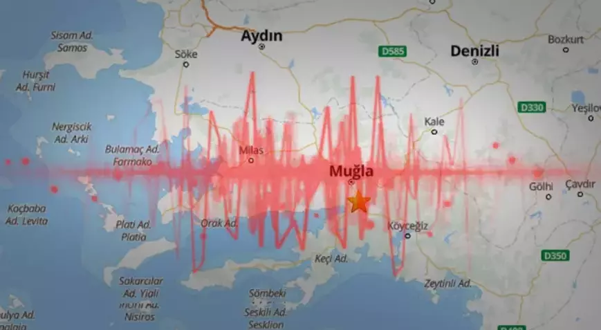Muğla'da 3,9 büyüklüğünde deprem 18 63858b7686b2441bdc68f5eb
