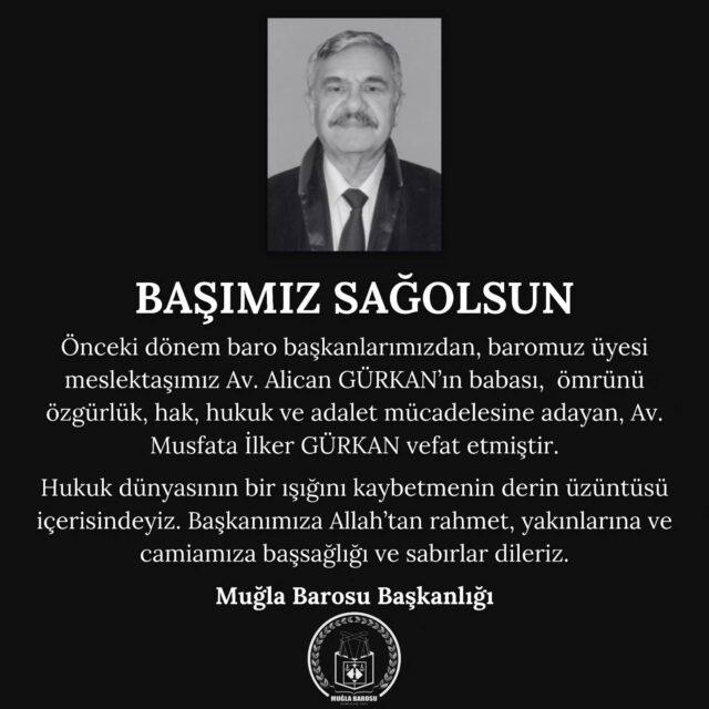 Eski Muğla Baro Başkanı Gürkan yaşam savaşını kaybetti 1 431528630 10160446637838533 4975606531842983821 n e1709890799310