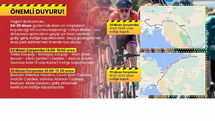 Yarın resmi tatil Çarşamba yollar kapatılacak 2