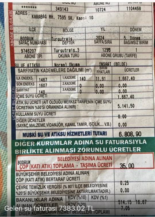 Bodrum'da su faturalarında atık bedeli tepkisi sürüyor 2 438170892 2147011805679948 6140719718019992595 n 1