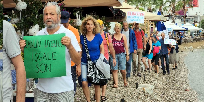 Bodrum'da sahiller halkındır eylemleri sürüyor 1 Adsiz435