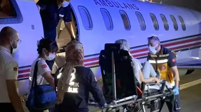 Muğla'da rahatsızlanan kişi ambulans uçakla Ankara'ya gönderildi 15 fethiyede rahatsizlanan k 922 2 41