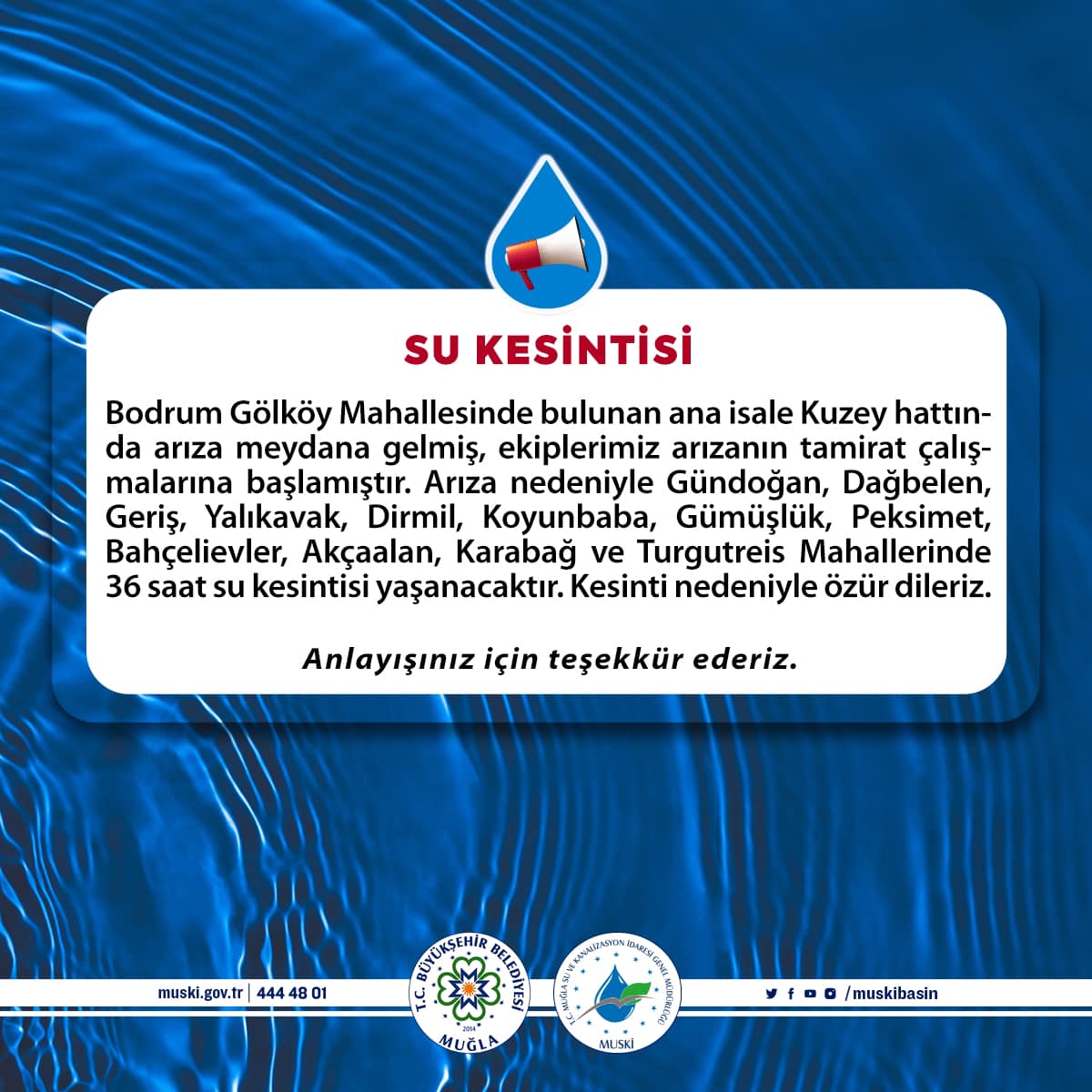 Su Borusu Türkbükü'nde patladı yol göle döndü 2 448940006 773456748291516 5091364589855615899 n