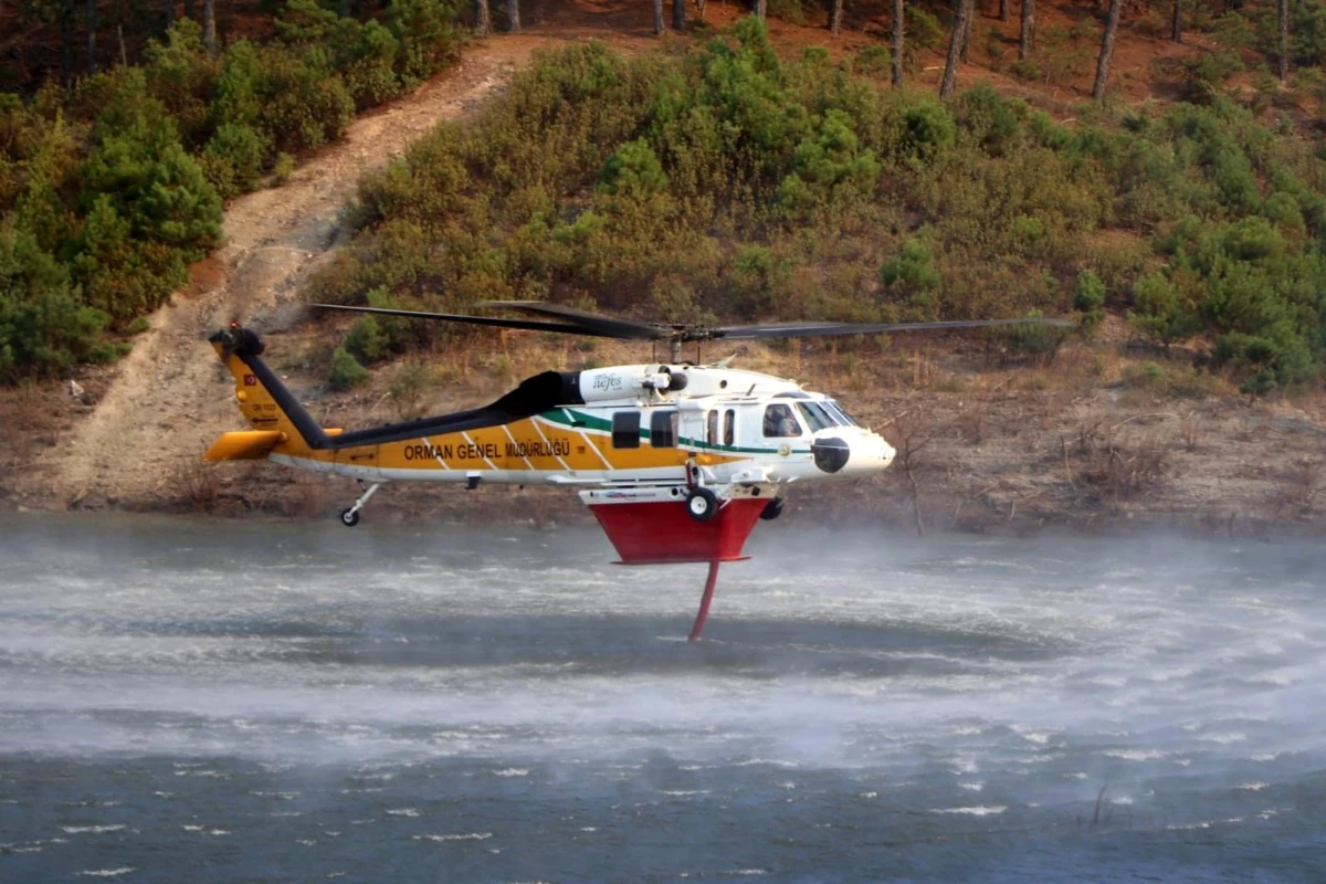 Nefes T-70' yangın söndürme helikopteri, alevlerle mücadelede 14 yerli ve milli nefes t 70 ula da yanginla 17732670 amp