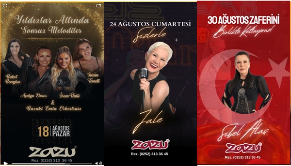 ZAZU'eşsiz lezzetleri yanı sıra müzik ziyafeti devam ediyor. 1 yuksek sicaklik 1625933 1