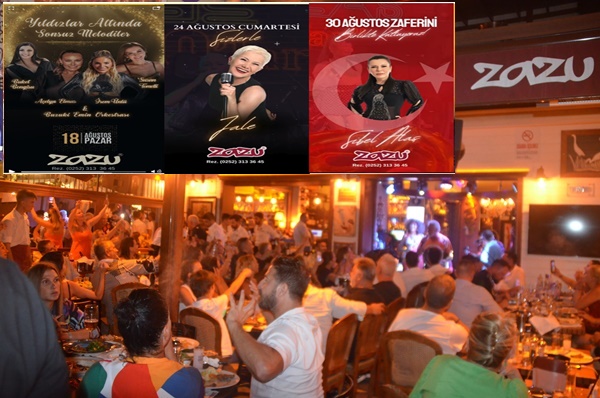 ZAZU'eşsiz lezzetleri yanı sıra müzik ziyafeti devam ediyor. 18 zazu fedon sahne