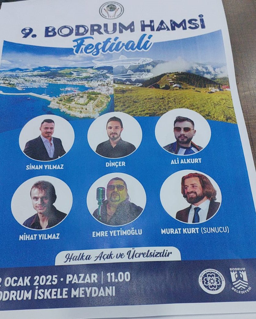 9.Bodrum Hamsi Festivali 12 Ocak 2025’te Gerçekleştirilecek 4 13ce9f21 6be1 401b 8bc9 bf2f89caa090