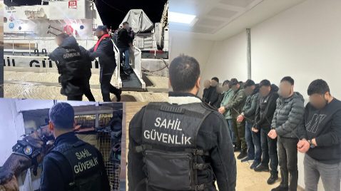Yelkenli teknede aranan kaçak 8 kişi yakalandı 13 VideoCapture 20250123 164722