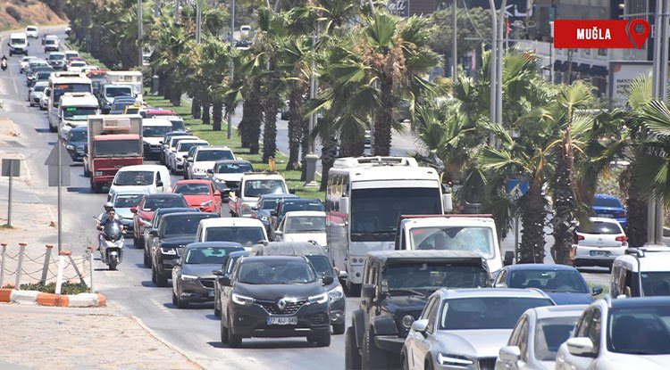 Muğla'da trafiğe kayıtlı araç sayısı 723 bin 068 oldu 6 bodrum da trafik durma noktasina geldi