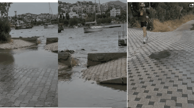 Kanalizasyonun denize akmasına tepki 12 856585658956655