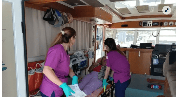 Leros’ta yaralandı deniz ambulansıyla Bodrum'a getirildi 1 Adsiz 1