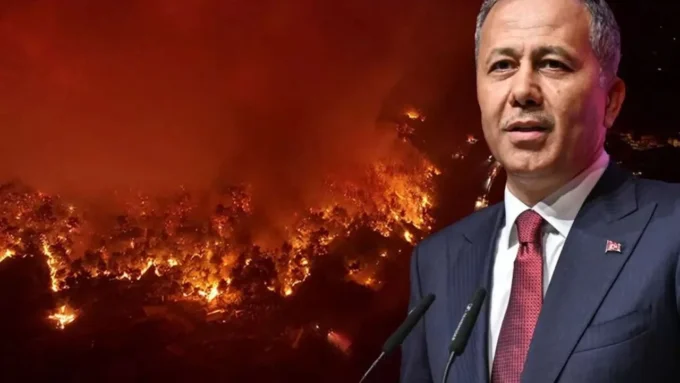 bakan yerlikaya 61 orman yangini ile ilgili 23 supheli gozaltina alindi e1753264528417