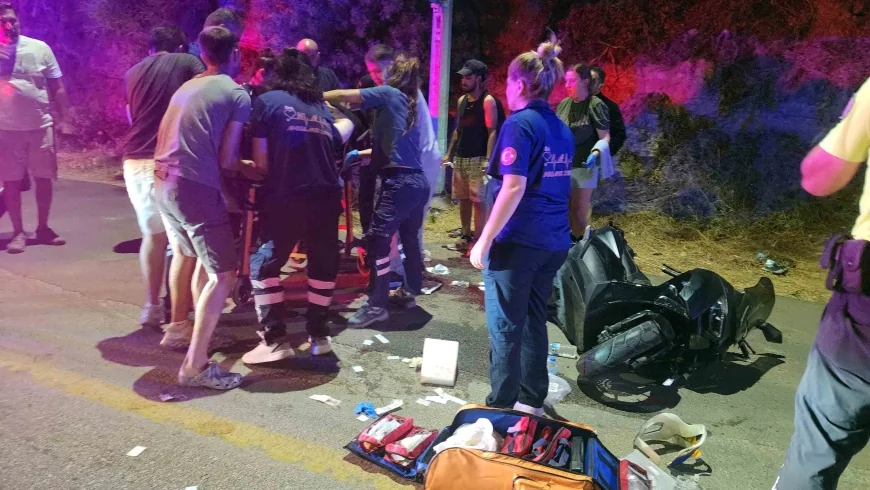 Torba’da motosiklet ile otomobil çarpıştı 2 yaralı 17