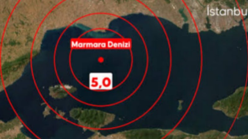 Marmara Denizi'nde 5 büyüklüğünde deprem 19 1738899816942 es 2