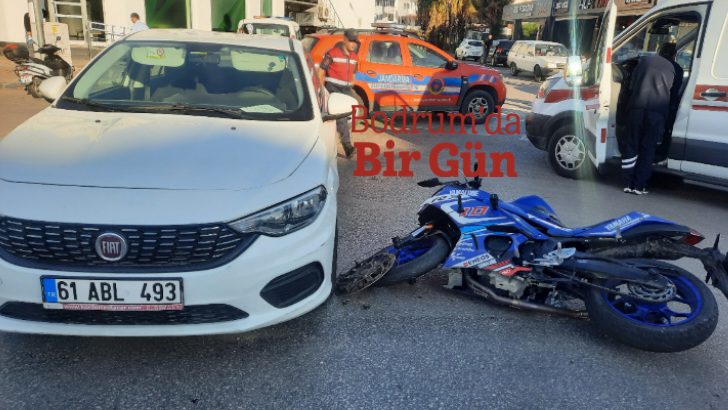 Otomobile çarpan motosiklet sürücüsü yaralandı 3 68d586340e55099b015df42f 3