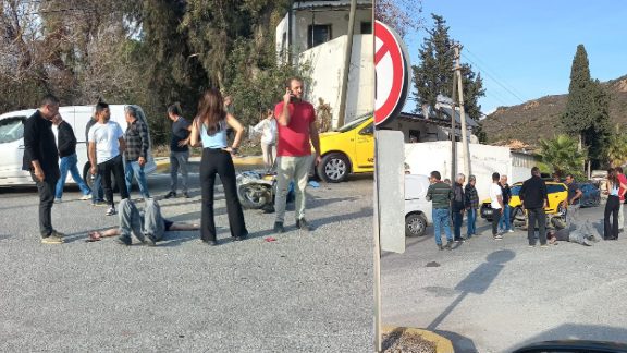 Motosiklet sürücüsü yaralandı 9 images 15
