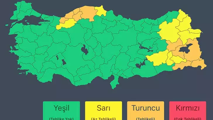 İçişleri Bakanlığı'ndan kuvvetli kar yağışı uyarısı 4 695020f5a322c59cc785a077