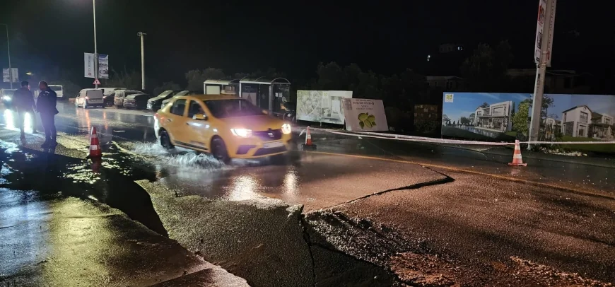 Su borusu Torba’da patladı 20