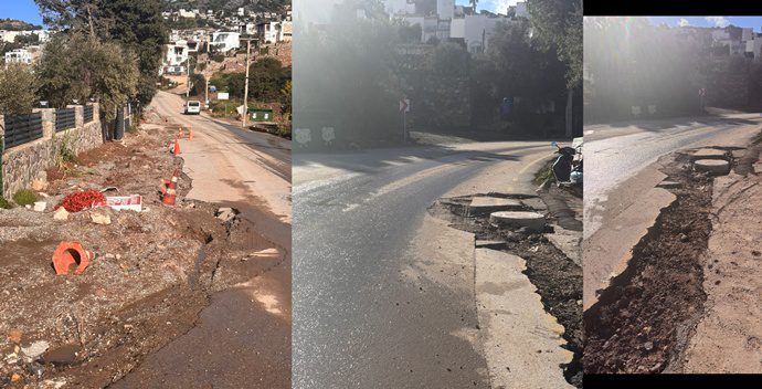 Bodrum'da tamamlanmayan altyapı çalışmları mağdur ediyor 9 9856589