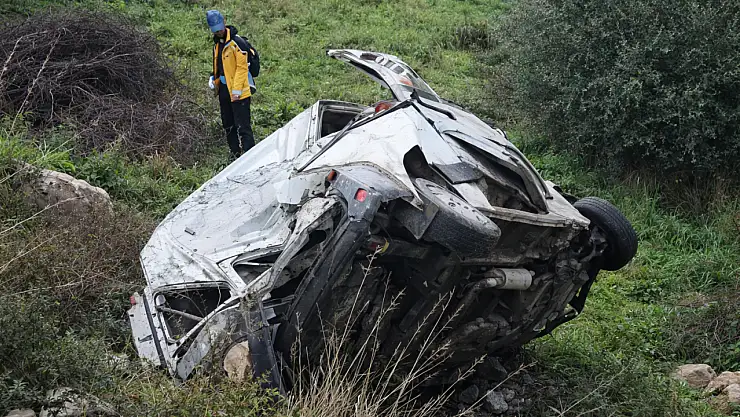 Milas Bafa'da uçuruma yuvarlandı: 3 yaralı 16 milas bafa mahallesi yakinlari 1771010643 DOkt4g