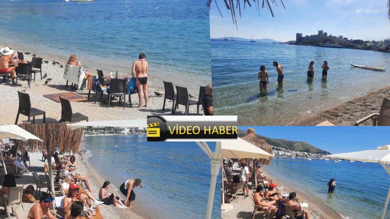 Bodrum’da sıcak havayı fırsat bilenler sahile akın etti 16 650351 1