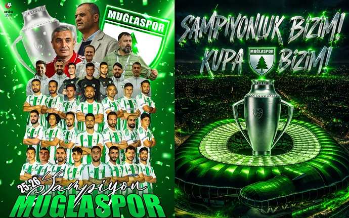 Muğlaspor, 1 lige yükseldi tarih yazdı 1 cats
