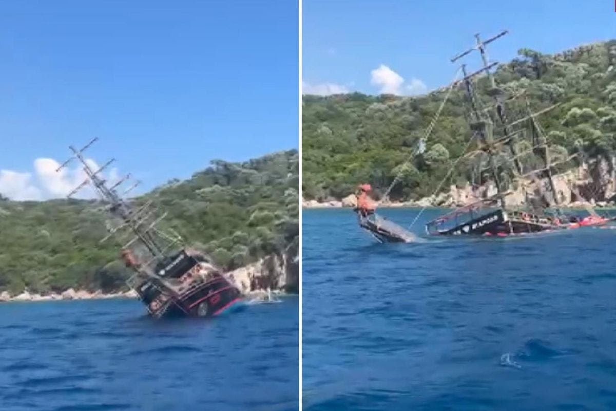 Marmaris'te 110 kişinin bulunduğu gezinti teknesi battı 6 marmaris te batan gezi teknesindeki 110 yolcu kurtarildi 19892780 1155 amp