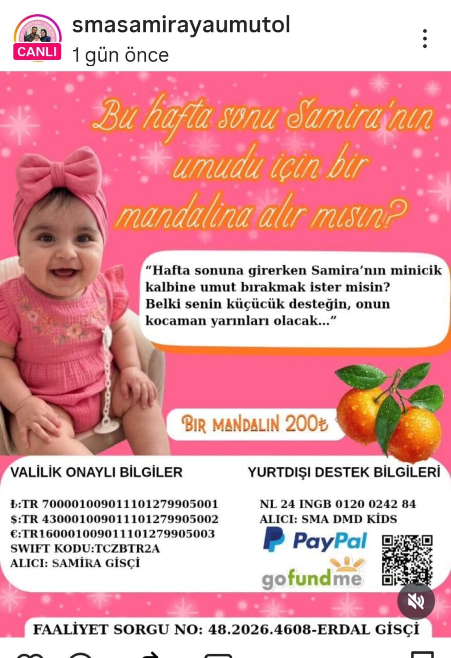 Bodrum'da 7 aylık SMA TİP-1 hastası Samira yardımlarınızı bekliyor 3 37f7cc1c 454a 45b2 bfd2 0b5038d0de66 scaled