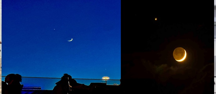 Bodrum’da Ay ve Venüs aynı anda görsel şölen oluşturdu 2 cats 1