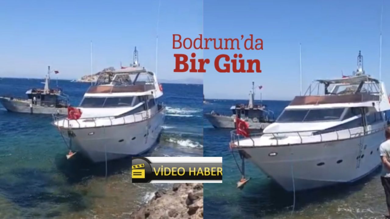 Bodrum'da su alan Motor yat karaya oturdu 24 IMG 20260726 WA0008 scaled