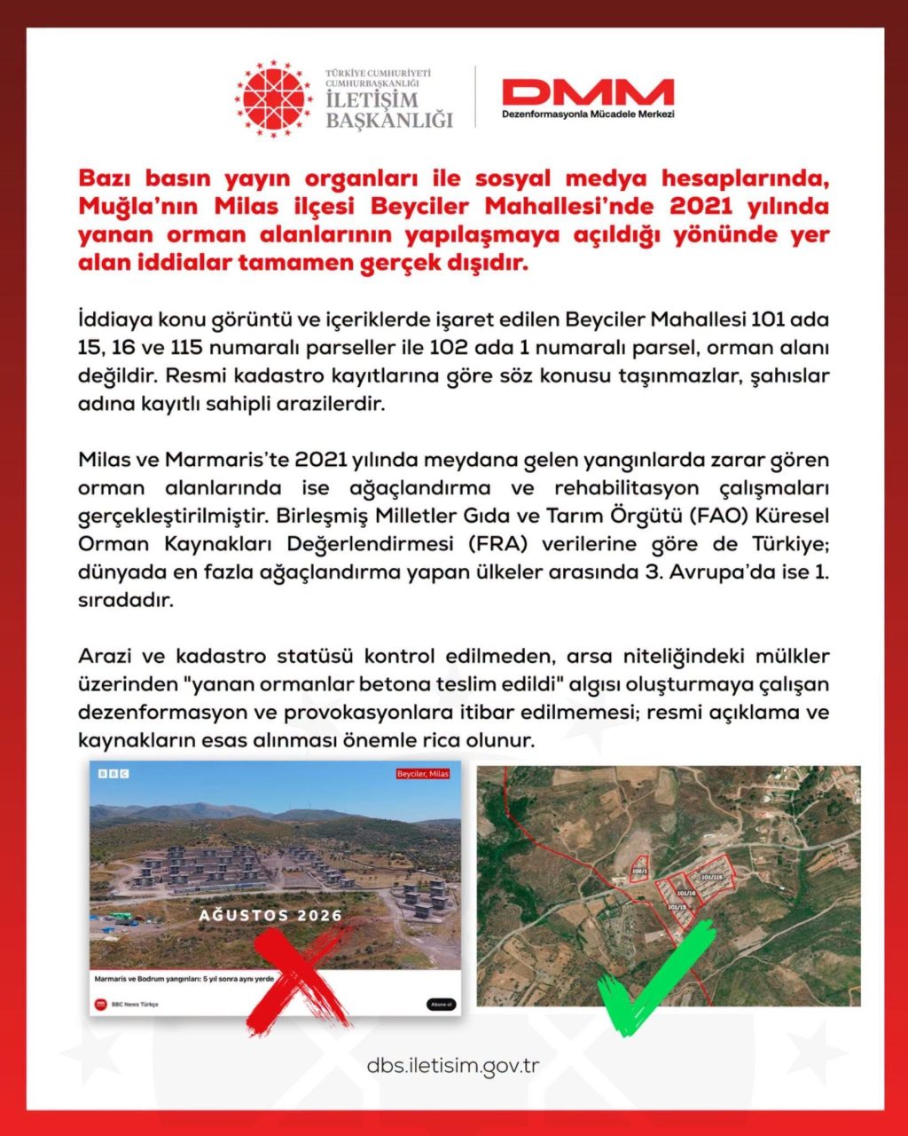 Yanan orman alanlarının yapılaşmaya açıldığı' iddialarına yalanlama 3 2387415 scaled