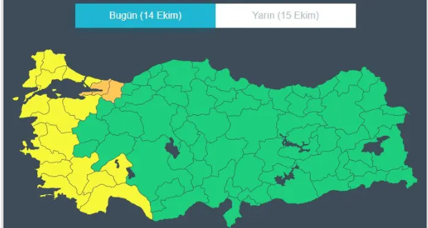 18 il için de sarı ve turuncu alarm verildi 21 85658985