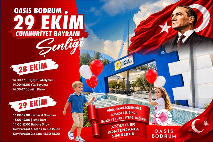 29 EKİM CUMHURİYET BAYRAMI COŞKUSU OASİS BODRUM’DA 2 Oasis Bodrum