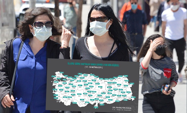 Muğla'da 100 Bin Kişide Görülen Vaka Sayısı 26.38 9 220620211510005904060 1 3