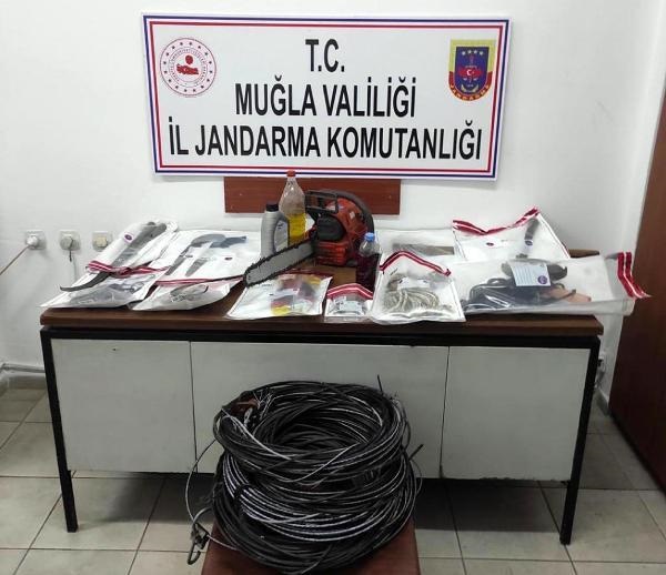 Telefon Hattı Kablosu Çalan Orman Işçisi Yakalandı 10 600 metre telefon hatti kablosu calan orman i 13869333 o