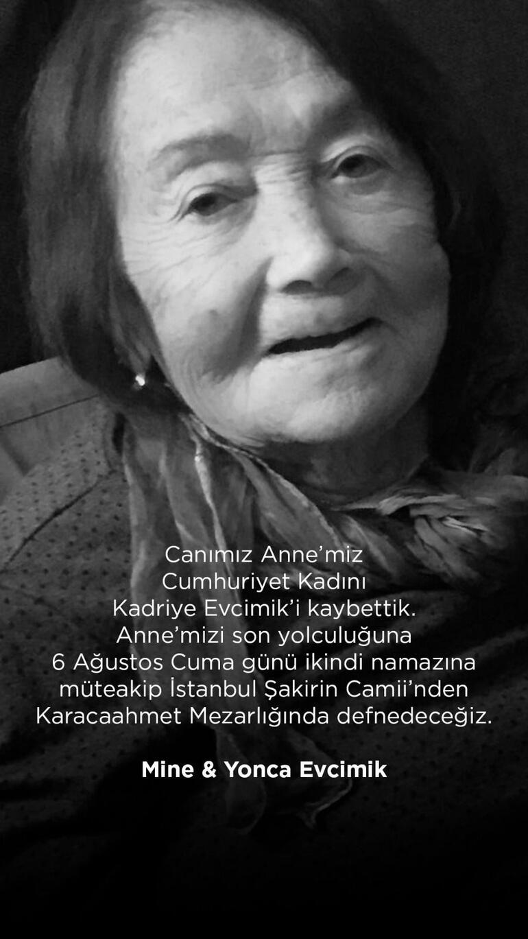 Yonca Evcimik'in Annesi Hayatını Kaybetti 1 610bfab24e3fe102f03c6bec