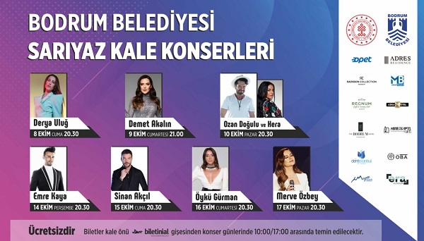 Bodrum Beledi̇yesi̇nden ‘Sari Yaz Konserleri̇’ 15 BODRUM BELEDIYESINDEN ‘SARI YAZ KONSERLERI