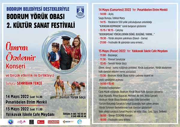 BODRUM YORUK OBASI 2. KULTUR SANAT FESTIVALI BASLIYOR 2