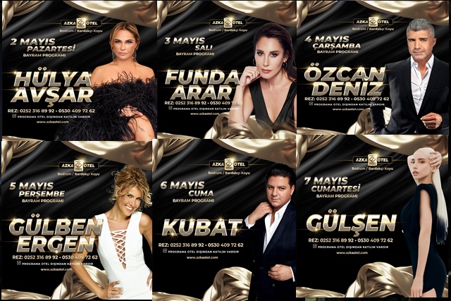 BODRUMDA BAYRAM COSKUSU AZKA OTELDE YILDIZLAR ILE YASANACAK