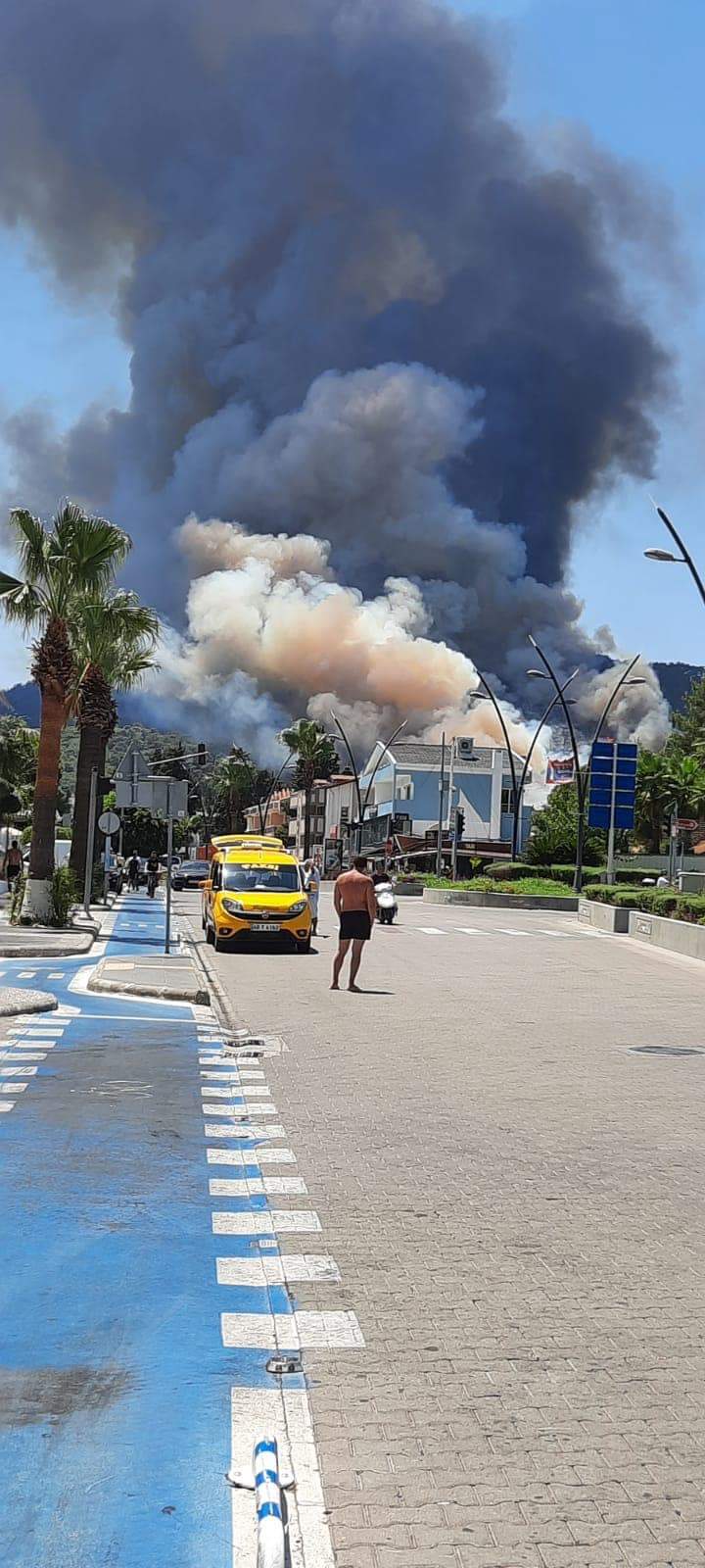 Marmaris'te Orman Yangını 2 FB IMG 1627559224583